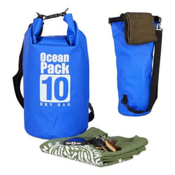 Relaxdays 4052025951726 Sac sec Noir, Bleu, Blanc 10 L Plastique