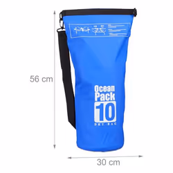 Relaxdays 4052025951726 Sac sec Noir, Bleu, Blanc 10 L Plastique