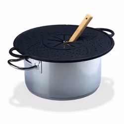 Relaxdays 4052025951801, Rond, Noir, Fer, Silicone, Noir, 250 °C, 310 mm