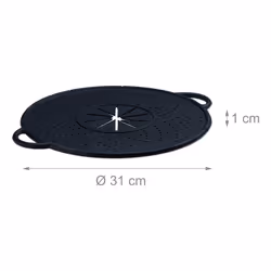 Relaxdays 4052025951801 couvercle Rond Noir