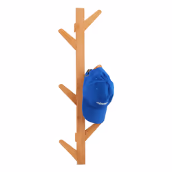 Relaxdays 4052025951900, Mural, Bambou, 6 crochet(s), Marron, 15 kg, 220 mm