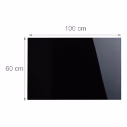 Relaxdays 4052025951955 Tableau blanc 100 x 60 mm Verre Magnétique