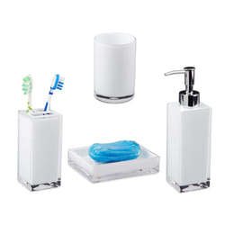 Relaxdays 4052025952372 ensemble d'accessoires de baignoire 4 pièce(s) Plastique