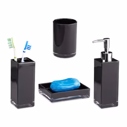 Relaxdays 4052025952389, Noir, Plastique, Autonome, 4 pièce(s)