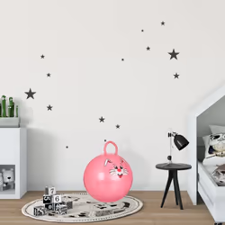 Relaxdays 4052025952488 ballon d'exercice 45 cm Rose