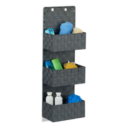 Relaxdays 4052025952501 Organisateur de stockage suspendu Plastique Gris