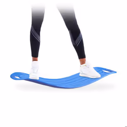 Relaxdays Planche d’équilibre Twist Board Balance Board entraînement fitness muscles abdos jambes 150 kg bleu