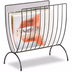 Rangez vos journaux, magazines ou revues sans prendre de place avec ce porte-revues. Design arqué très moderne et original po ...