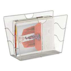Relaxdays 4052025952860 porte-magazines Acier Argent