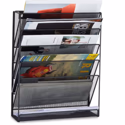 Ce porte-revues mural est idéal pour stocker vos revues, magazines et brochures de manière peu encombrante. Le support dispos ...