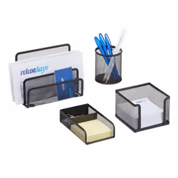 Relaxdays 4052025953058, Noir, Acier, 4 pièce(s)
