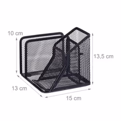 Relaxdays 4052025953515 bac de rangement de bureau Acier Noir