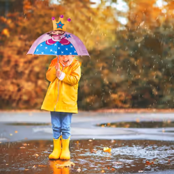 Relaxdays 10022286_765 parapluie pour enfants Multicolore