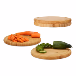 Relaxdays 4052025955182, Rond, Bambou, Bambou, Monochromatique, 250 mm, 250 mm