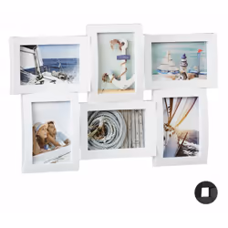 Relaxdays 4052025955533, Multi cadre, Blanc, 475 mm, 30 mm, 330 mm, 500 g