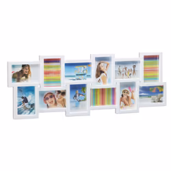 Relaxdays 4052025955595, Multi cadre, Blanc, 10 x 15 cm, 810 mm, 20 mm, 300 mm