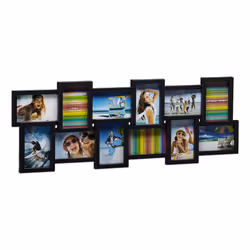 Relaxdays 4052025955601, Multi cadre, Noir, 10 x 15 cm, 810 mm, 20 mm, 300 mm