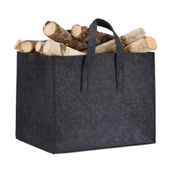 Relaxdays 4052025956196, Range-bûches, Anthracite, Intérieure, 430 mm, 365 mm, 345 mm