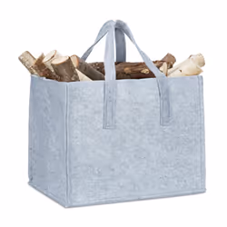 Relaxdays 4052025956202, Range-bûches, Gris, 430 mm, 365 mm, 345 mm, 700 g