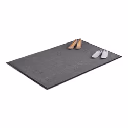 Relaxdays 4052025958091, Paillasson décoratif, Intérieure, Rectangulaire, Noir, Gris, Monochromatique, Polyester