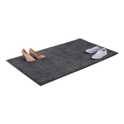 Relaxdays 4052025958107 paillasson Paillasson décoratif Intérieure Rectangulaire Noir, Gris