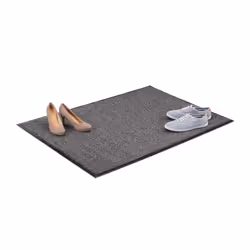Relaxdays 10021902, Paillasson supérieur, Intérieur & extérieur, Rectangulaire, Gris, Monochromatique, Polyester