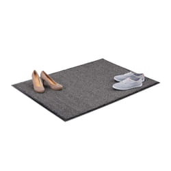 Relaxdays 10021902 Paillasson supérieur Intérieur & extérieur Rectangulaire Gris