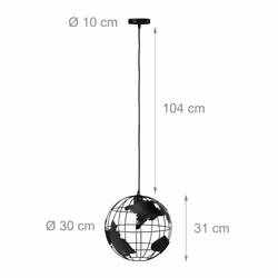 Relaxdays 4052025961510 éclairage de plafond E27 LED 40 W