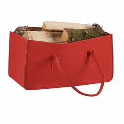 Relaxdays 10021755, Sac fourre-tout, Rouge, Feutrine, Monochromatique, 27 L, 250 mm