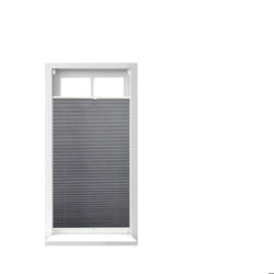 Relaxdays Store vénitien sans perçage volet fenêtre gris 60 x 130 cm laisse passer la lumière gris