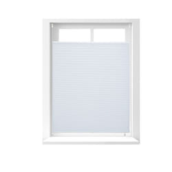 Store vénitien - Relaxdays - 90 x 130 cm - Blanc - Sans perçage - Tamisant