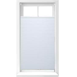 Relaxdays - Store vénitien sans perçage volet fenêtre blanc laisse passer la lumière, 90 x 210 cm