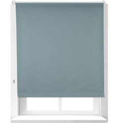 Relaxdays - Store enrouleur occultant sans perçage, protège de la chaleur, porte, fenêtres, 110x165 cm, tissu 106 cm, gris