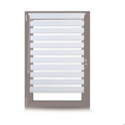 Relaxdays Store enrouleur double face klemmfix en blanc sans perçage fenêtre porte balcon en tissu 86x156 cm blanc
