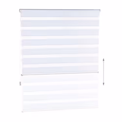 Relaxdays 4052025963026 store de fenêtre Manuel Slatted Store à rouleau jour et nuit Blanc - Vue supplémentaire 4
