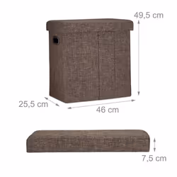 Relaxdays 4052025963699 pouf Pouffe/ottomane Rectangle