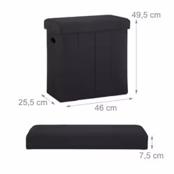 Relaxdays 4052025963743 pouf Pouffe/ottomane Rectangle