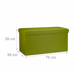 Relaxdays 10019044_53 Pouffe/ottomane Rectangle