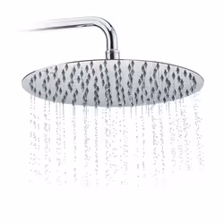 Relaxdays 10021094_694, Pomme de douche fixe, Acier inoxydable, Acier inoxydable, 30 cm, G1/2