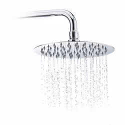 Relaxdays 4052025964566, Pomme de douche fixe, Acier inoxydable, Acier inoxydable, 20 cm