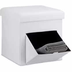 Remplissez ce tabouret de rangement avec des oreillers, journaux, couvertures, jouets ou autres objets. Le tiroir de rangemen ...