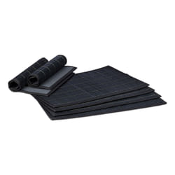 Relaxdays 4052025965297 set de table Rectangle Noir 6 pièce(s)