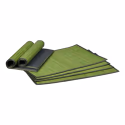 Relaxdays 4052025965310, Rectangle, Vert, Monochromatique, Bambou, Polyester, 450 mm, 300 mm