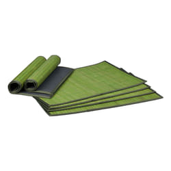 Relaxdays 4052025965310 set de table Rectangle Vert 6 pièce(s)