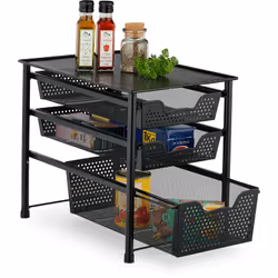 Cet organiseur pratique est idéal si vous êtes à la recherche d’un rangement supplémentaire pour votre cuisine, votre salle d ...