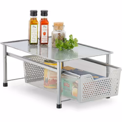 Cet organiseur pratique est idéal si vous êtes à la recherche d’un rangement supplémentaire pour votre cuisine, votre salle d ...