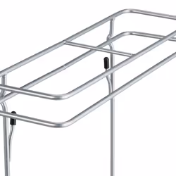 Porte-parapluie, HxLxP: env. 54x30,5x15 cm, métal, rangement rectangulaire pour ombrelles, moderne, argenté - Relaxdays