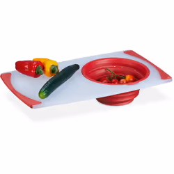 Cette planche pratique est idéale pour découper des fruits, des légumes, de la viande, etc. De plus, la planche est composée ...