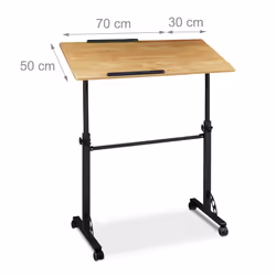 Relaxdays 4052025969578 bureau d'ordinateur Noir, Bois