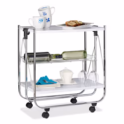 Relaxdays 4052025969974, Rectangulaire, Argent, Blanc, Acier, 680 mm, 405 mm, 685 mm